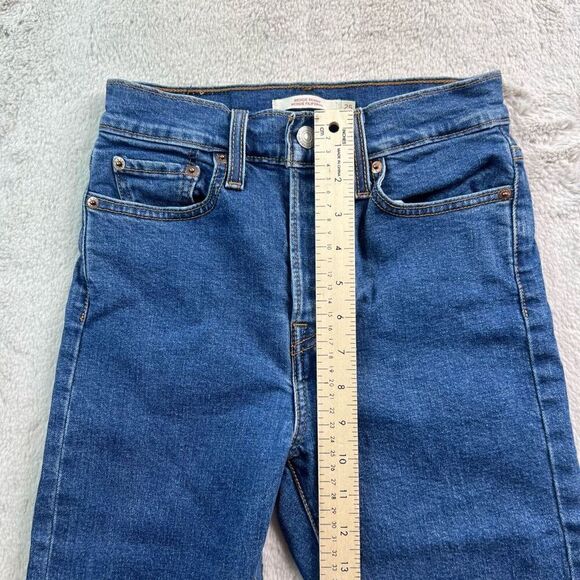 Levis Jeans Womens Size 25 Wedgie Skinny Raw Hem Ankle Button Fly - Picture 8 of 12